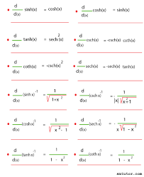 Derivative Of Hyperbolic Functions Smtutor Learning Center Home Of Self Learning Mathematics Education Teaching Maths Solutions Math Methods