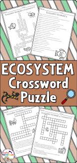 Ecosystem Definitions And Crossword Puzzle In 2020 Vocabulary English Worksheets For Kids Elementary Resources