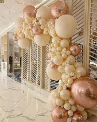 Perth Balloon Garlands On Instagram Wedding Entrance At The Epicurean Crownperth Perthballoons P Balloon Garland Wedding Balloons Baloon Decorations