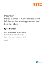 Applies computer models, industry benchmark data, and extensive experience to helping senior management, project management. Btec Professional Management And Leadership L4 Pearson Qualifications