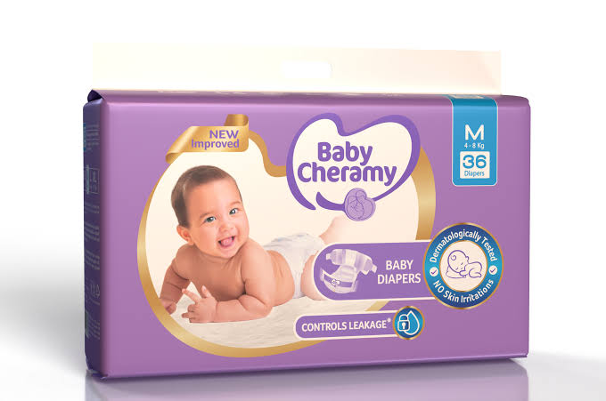 Baby Cheramy Diapers M 36s New