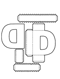 Para descargar estos moldes de letras, hacer un click en la imagen para agrandarla, luego con el botón derecho seleccionar imprimir. Moldes De Letras 3 D Para Imprimir