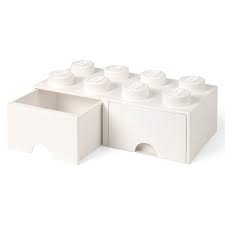 Umfangreicher und gleichzeitig vielseitiger einsetzbar ist die box mit 10 schubladen. Lego Schubladenbox Brick L X B X H 50 X 25 X 18 Cm Weiss Anzahl Schubladen 2 Schubladen Bauhaus