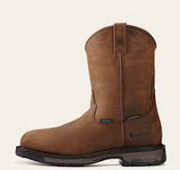 Men's WorkHog Wellington Waterproof Composite Toe Work Boots in Oily  Distressed Brown, Size: 7.5 D / Medium by Ariat