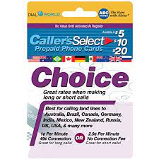 Our international calling cards and prepaid phone cards offer the lowest rates for calling to many countries which provide more minutes than ever before with no or low connection fees. 20 Caller S Select Choice Phone Calling Card For Cheap Usa And International Long Distance Calls 1 Cent Per Long Distance Calling Phone Calling Calling Cards