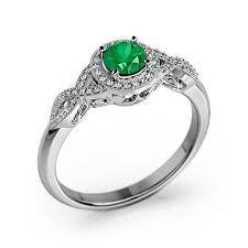 Just Look At This Vision Twist Engagement Ring This Is Why I Love Gemify Engagement Rings Twisted White Gold Emerald Ring Black Onyx Ring