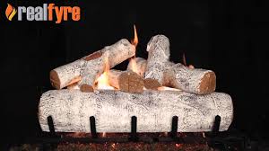 White birch log set for fireplace. White Birch For The Fireplace Youtube