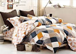 Amazon Com Minimal Style Geometric Shapes Duvet Quilt Cover Modern Scandinavian Design Bedding Set 100 Perce Duvet Cover Sets Bed Design King Size Bed Designs