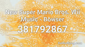 After you beat the game, world 9 is unlocked. New Super Mario Bros Wii Music Bowser Roblox Id Roblox Music Codes