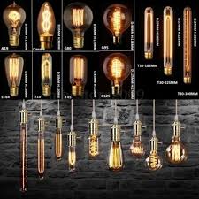 E27 E14 B22 40 60w Vintage Retro Industrial Edison Lamps Filament Lights Bulbs Edison Lamp Filament Bulb Lighting Filament Lighting
