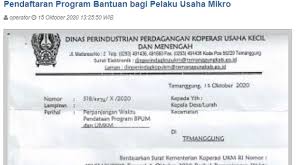 Check spelling or type a new query. Cara Membuat Sku Online Surat Keterangan Usaha Buat Daftar Blt Umkm Bpum Rp2 4 Juta Disini Semarangku