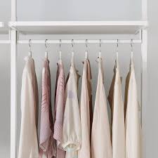 Youdenova clothes rack on wheels, double rails rolling clothing rack with shelves, clothes rack for hanging clothes, black garment rack, hanging wardrobe rack 4.4 out of 5 stars 1,074 $39.99 $ 39. Elvarli Clothes Rail White 80 Cm Ikea