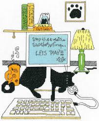 Maybe you would like to learn more about one of these? Imaginating Computer Cat Cross Stitch Pattern 123stitch