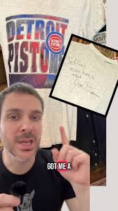 Found my #JoeDumars autographed Detroit Pistons shirt! #storytime #NBA  #detroit #pistons