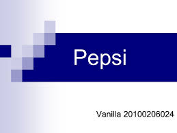 pepsi vanilla the organizational structure of pepsico