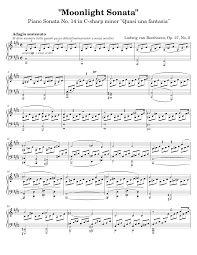 2, 'moonlight' is one of the most popular piano pieces ever written. Beethoven Moonlight Sonata 1st Mvt Sheet Music For Piano Solo Download And Print In Pdf Or Midi Free Sheet Music For Piano Sonata No 14 Op 27 No 2 By Ludwig Van Beethoven