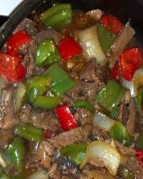 You Ll Need 16 Oz Of Beef Stew Meat 2 Of Each Bell Peppers 1 Vegetable Oil 3 Tbsp Of Worcestershire Sauce 1 T Pepper Steak Stuffed Peppers Beef Stew Meat
