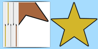 Large Bronze Silver Gold Star Cutouts Large Bronze