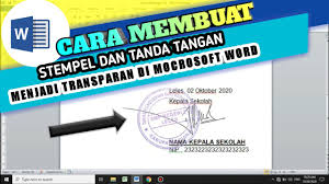 Gunakan alat esign untuk meminta tanda tangan elektronik hingga ke 100 orang. Cara Membuat Stempel Dan Tanda Tangan Menjadi Transparan Di Microsoft Word Youtube