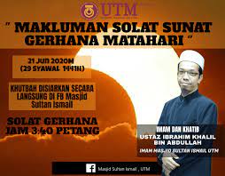 Adalah sebahagian daripada segenapnya kekuasaan allah yang maha kaya. Solat Sunat Gerhana Matahari Calendar Events