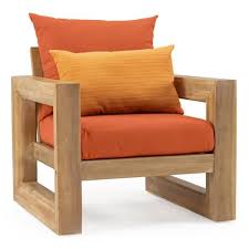 Rst Brands Benson 11 Piece Wood Patio Conversation Set With Sunbrella Tikka Orange Cushions Op Awec11 Ben Tka K The Home Depot Em 2020 Poltronas Sala De Estar Design De Sofa Moveis De Madeira