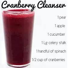 Cranberry Cleanser 1 Pear 1 Apple 1 Cucumber 1 Lrg Celery Stalj 1 Handful Of Spinach 1 2 Cup Cranberries Juicing Recipes Smoothies Detox Juice