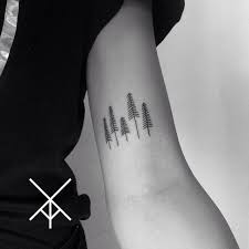 Tiny Forest Tattoo Dot Work Tattoo Tattoos Tattoo Artists