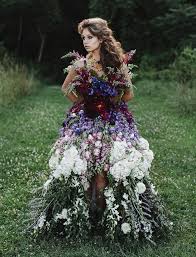A Dress Made Of Flowers Green Wedding Shoes Flower Dresses Fairytale Gown Beauty Dress