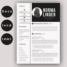 Resume Template Word Professional Resume Template Word Etsy Resume Template Professional Resume Template Word Resume Template