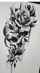 Check out our rose skull tattoo selection for the very best in unique or custom, handmade pieces from our tattooing shops. Skull Rose In 2020 Skull Rose Tattoos Rose Tattoo Design Skull Tattoo Flowers