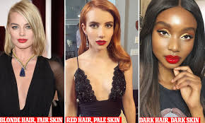 The best beauty products to maximize your hair color. Beauty Expert Reveals The Perfect Red Lipstick Shade For Each Hair Colour And Skin Tone Daily Mail Online