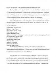 Australian Poet Judith Wright And How Her Poems Portray Australias Cultural Identity Book Report