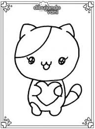 Dibujos Para Colorear De Gatos Kawaii