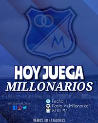 Al encuentro sí podrán ingresar aficionados, pero las boletas ya están vendidas desde hace varias semanas. Yosoyazulll Oficial S Tweet Azulesdias Hoy Juega Millonarios Del Alma Hoy Vuelve La Ilusion Vamos Por Los 3 Puntos Todos Con La Azul Puesta Volvemos Vamosmillonarios Millonariosmfc Yosoyazulll Oficial Masazulquenunca