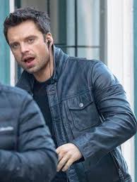 The falcon and the winter soldier was well into filming when the coronavirus pandemic escalated in march. Sebastian Stan The Falcon And The Winter Soldier Black Leather Jacket