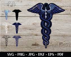 Download 3d Mandala Svg Caduceus Svg Nursing Mandala Svg Layered Etsy