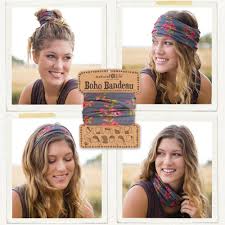 Our Super Versatile Boho Bandeaus Can Be Worn More Than 10 Different Ways There Are Tons Of Original Prints That Are Fu Boho Bandeau Hippie Hair Boho Headband