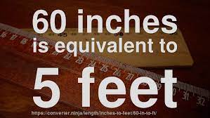 Convert feet to inches (ft to in) with the length conversion calculator, and learn the foot to inch calculation formula. 60 In To Ft How Long Is 60 Inches In Feet Convert