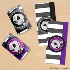 See more ideas about christmas wrapper, wrappers, christmas. Free Printable Nightmare Before Christmas Mini Candy Bar Wrappers