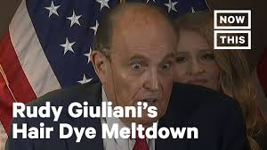 Former associate attorney general of the united states. Rudy Giuliani S Hair Dye Leaks At One Of A Kind Press Conference Nowthis Youtube