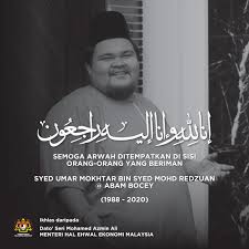 Semoga bagi para arwah leluhur itu berkenan thian memberikan tempat yang tenteram dan damai dalam cahaya kemuliaan kebajikan, cahaya suci tuhan. Mohamed Azmin Ali Twitterren Perginya Syed Umar Mokhtar Seorang Permata Dari Gombak Yang Juga Dikenali Sebagai Abam Bocey Dalam Maharaja Lawak Sumbangan Dan Jasa Arwah Dalam Memeriahkan Industri Hiburan Tanah