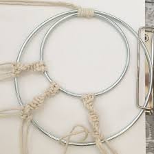 Bohemian macrame wall hanging diy feathers cut out pattern. Macrame Dream Catcher Wall Hanging Tutorial Crafting On The Fly