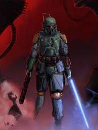 Darth vader once faced boba fett in a lightsaber duel. Boba Fett With A Lightsaber Too Op Star Wars Boba Fett Star Wars Art Star Wars