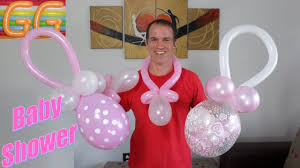 En muysencillo os proponemos algunas manualidades para baby shower que son una monada y os encantarán para dar como recuerdo en la celebración del bebé. 4 Chupones Con Globos Decoracion Para Baby Shower Nina O Nino Globoflexia Youtube