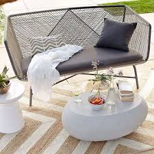 Huron Outdoor Sofa Gray Seal West Elm Modern Patio Furniture Modern Outdoor Furniture Outdoor Sofa