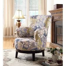 Charlton home chagnon wingback chair upholstery pattern: Nathaniel Home Zoey Swivel Accent Chair Flower Pattern Walmart Com Walmart Com