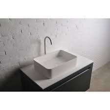 Solidthin Square 16 In Surface Vessel Sink Bowl Above Counter Sink Lavatory For Vanity Cabinet Sink Small Bathroom Sinks Bathroom Sink Bowls