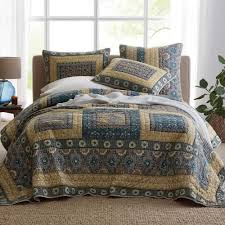 The Company Store Lodi Garden Multicolored Floral Cotton Patchwork Full Queen Quilt 50305q Fq Multi The Home Depot Lodi Gardens King Quilt Queen Quilt