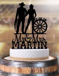 Country rustic wedding cake toppers. Amazon Com Cowboy Cowgirl Country Western Farm Rustic Wedding Cake Topper Personalized Handmade