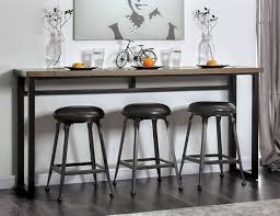 Barnwood pub table and stools (2) the barnwood pub table is a great addition to any rustic or western bar setting. Cm3392pt 4pk Mullins Rustic Oak Black Finish Wood Industrial Bar Table And Stools Set